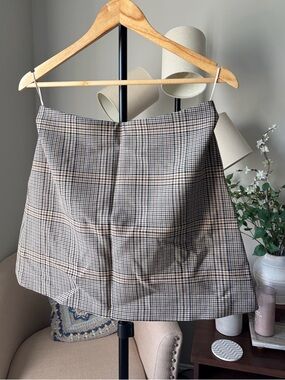 Aritzia Wilfred Classic Mini Skirt in Plaid